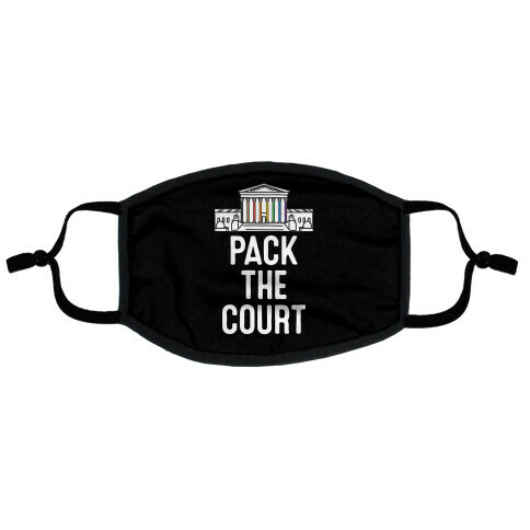 Pack The Court with Pride Flat Face Mask