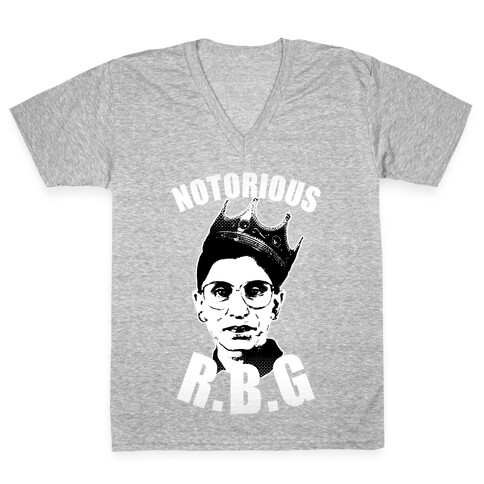 Notorious RBG (Ruth Bader Ginsburg) V-Neck Tee Shirt