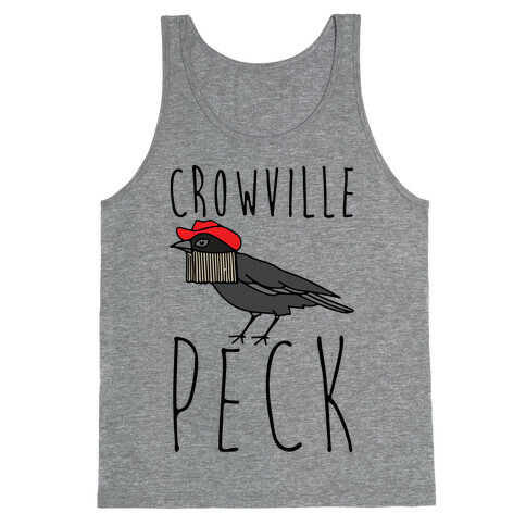 Crowville Peck Parody Tank Top
