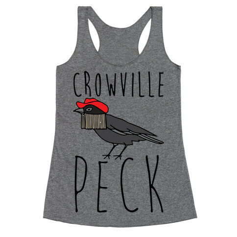 Crowville Peck Parody Racerback Tank Top