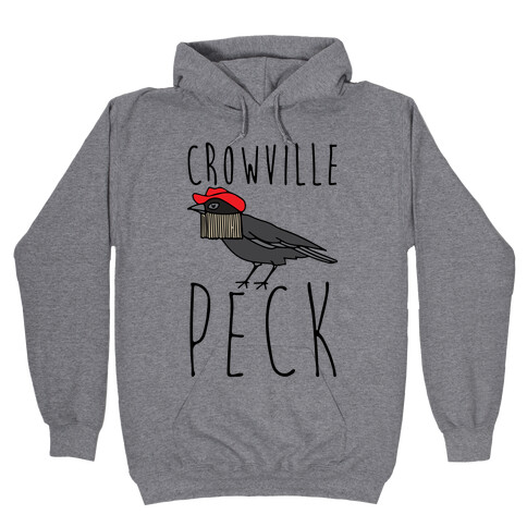 Crowville Peck Parody Hooded Sweatshirt