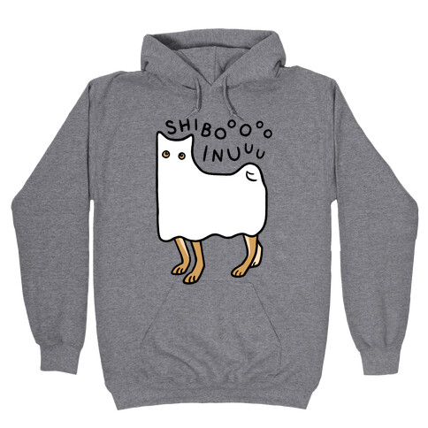 Shiba Inu Ghost Hooded Sweatshirt