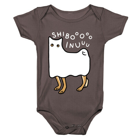 Shiba Inu Ghost Baby One-Piece