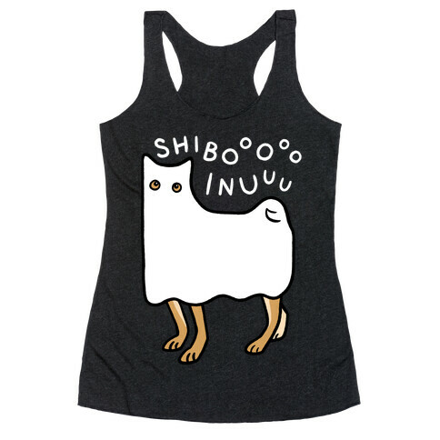 Shiba Inu Ghost Racerback Tank Top