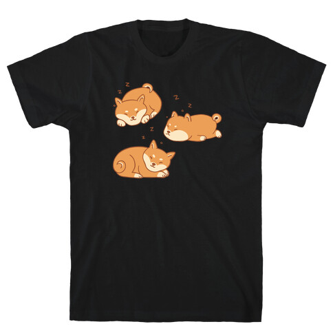 Sleepy Shibe Pattern T-Shirt