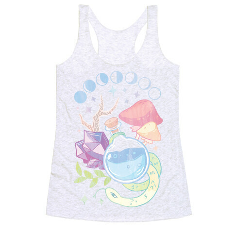 Witchy Pastel Things Racerback Tank Top