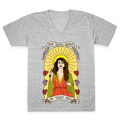 Saint Bush Parody V-Neck Tee Shirt