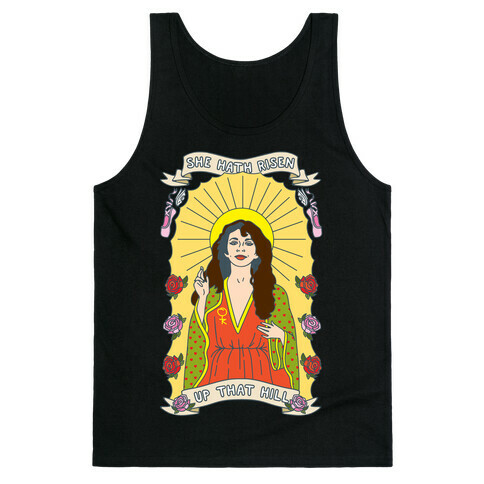 Saint Bush Parody White Print Tank Top