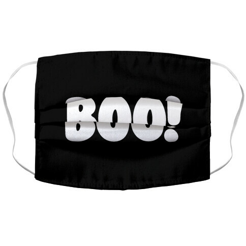 Boo! Accordion Face Mask