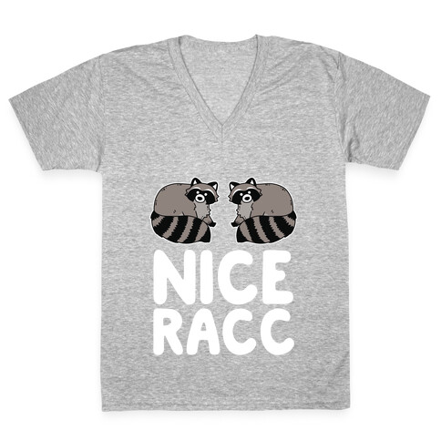 Nice Racc V-Neck Tee Shirt