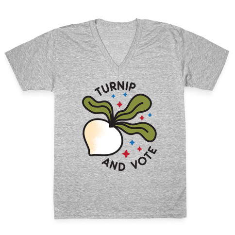 Turnip And Vote V-Neck Tee Shirt