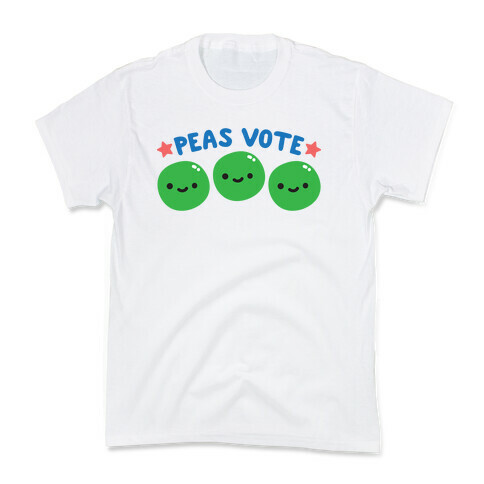 Peas Vote Kids T-Shirt