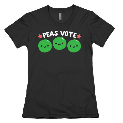 Peas Vote Womens T-Shirt