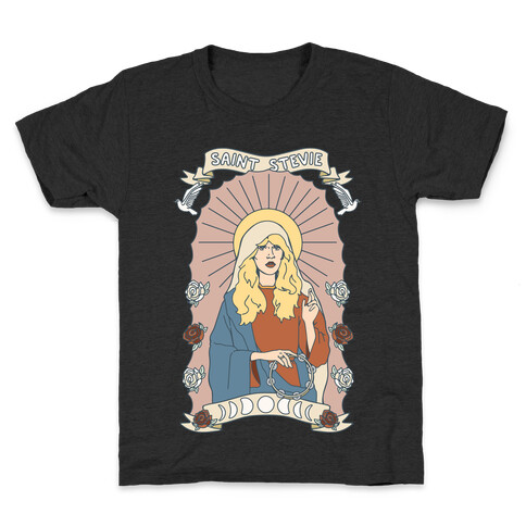 Saint Stevie Parody White Print Kids T-Shirt