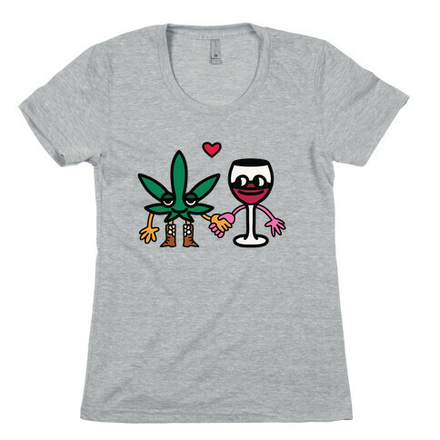 Weed-n-Wine Womens T-Shirt