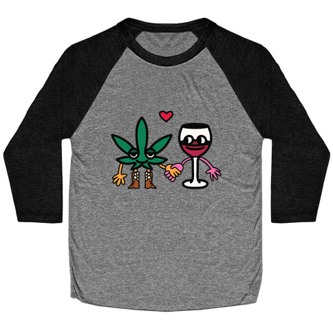 Weed-n-Wine Baseball Tee