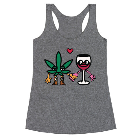 Weed-n-Wine Racerback Tank Top