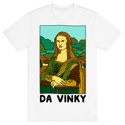 Mona Lisa Da Vinky Parody T-Shirt
