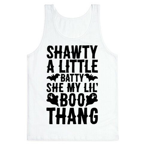 A Little Batty She My Lil' Boo Thang Halloween Parody Tank Top