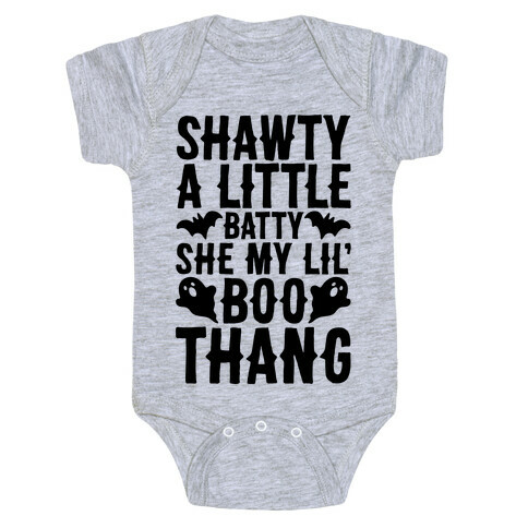 A Little Batty She My Lil' Boo Thang Halloween Parody Baby One-Piece