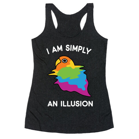 Bird Illusion Racerback Tank Top