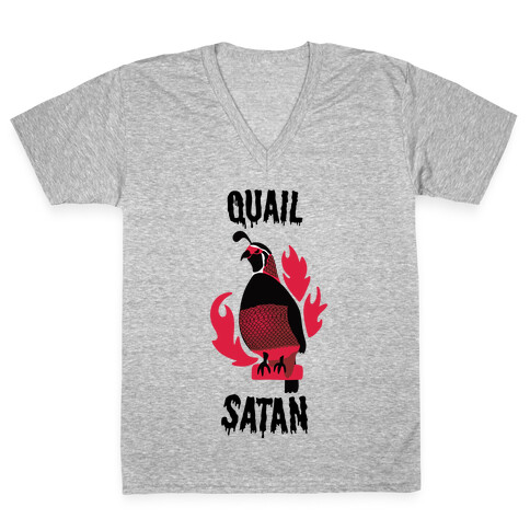 Quail Satan V-Neck Tee Shirt