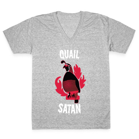 Quail Satan V-Neck Tee Shirt