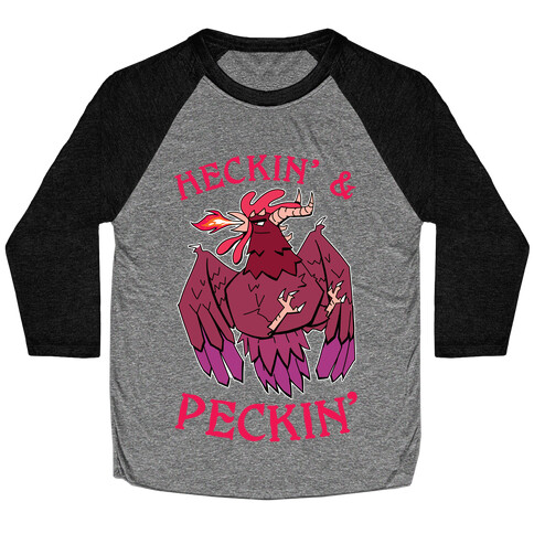 Heckin' and Peckin' Baseball Tee