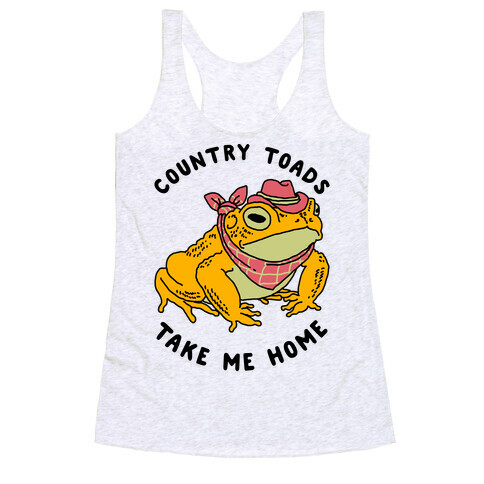 Country Toads Take Me Home Racerback Tank Top