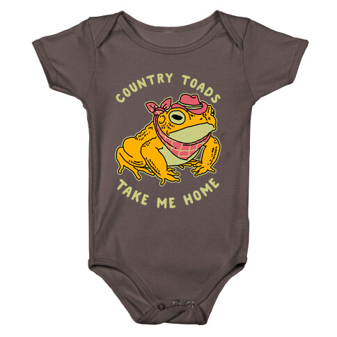 Country Toads Take Me Home Baby One-Piece