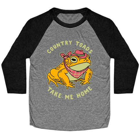 Country Toads Take Me Home Baseball Tee