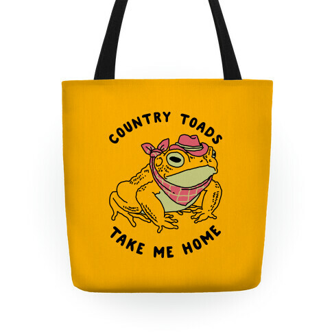 Country Toads Take Me Home Tote