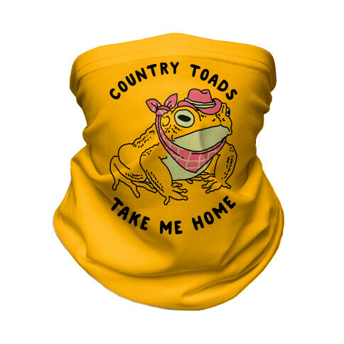 Country Toads Take Me Home Neck Gaiter