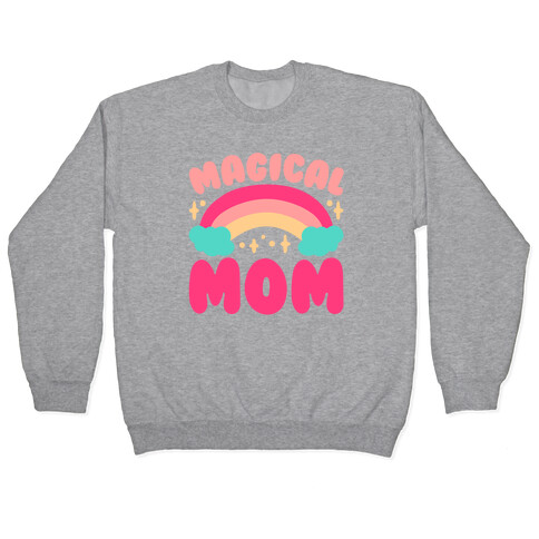 Magical Mom White Print Pullover