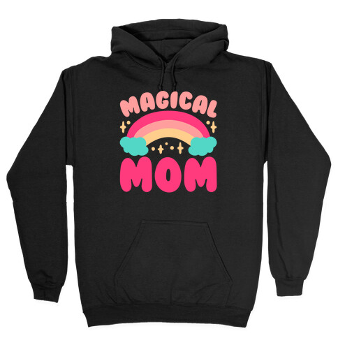 Magical Mom White Print Hooded Sweatshirt