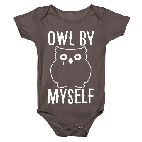 Owl By Myself White Print Baby One-Piece