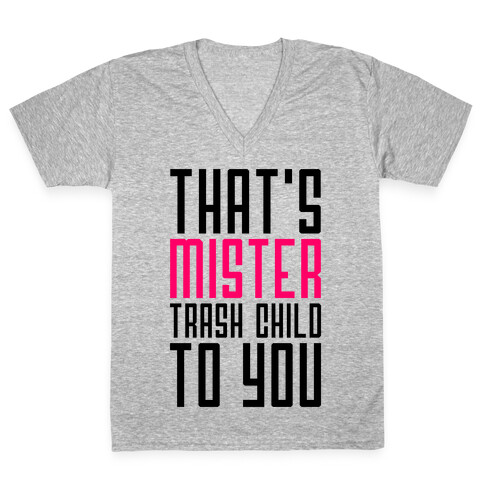 Mister Trash Child V-Neck Tee Shirt