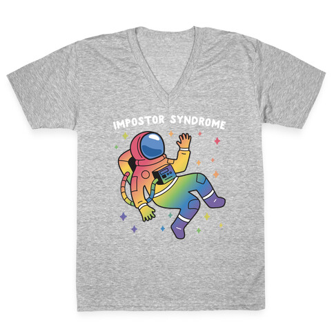 Impostor Syndrome Astronaut V-Neck Tee Shirt