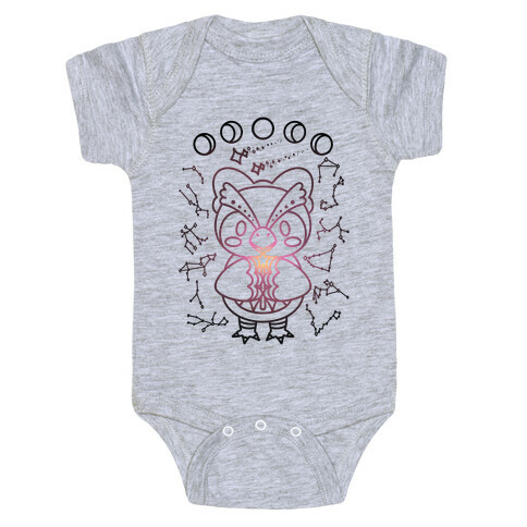 Celestial Astrology Owl Baby One-Piece