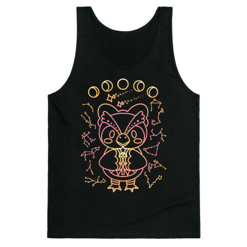 Celestial Astrology Owl Tank Top