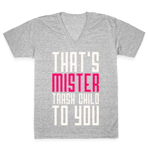 Mister Trash Child V-Neck Tee Shirt