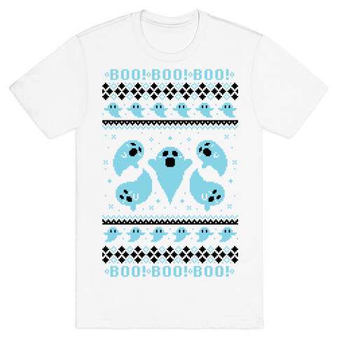 Spooky Ghosts Ugly Sweater T-Shirt