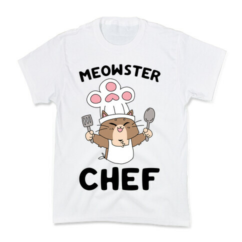 Meowster Chef Kids T-Shirt