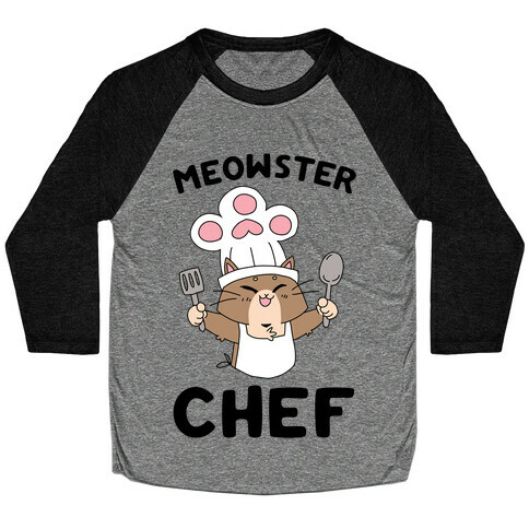 Meowster Chef Baseball Tee