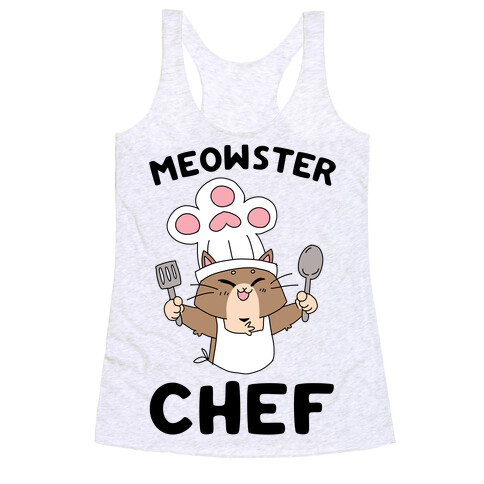 Meowster Chef Racerback Tank Top