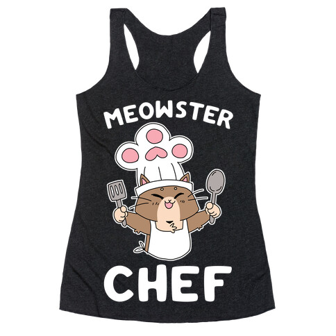 Meowster Chef Racerback Tank Top
