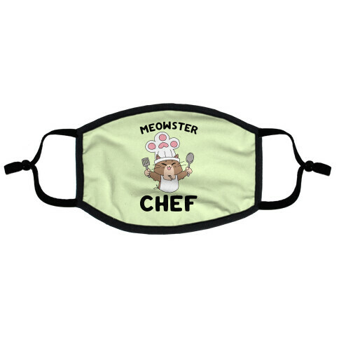 Meowster Chef Flat Face Mask