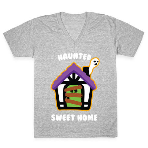 Haunted Sweet Home V-Neck Tee Shirt