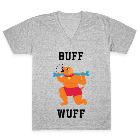 Buff Wuff V-Neck Tee Shirt