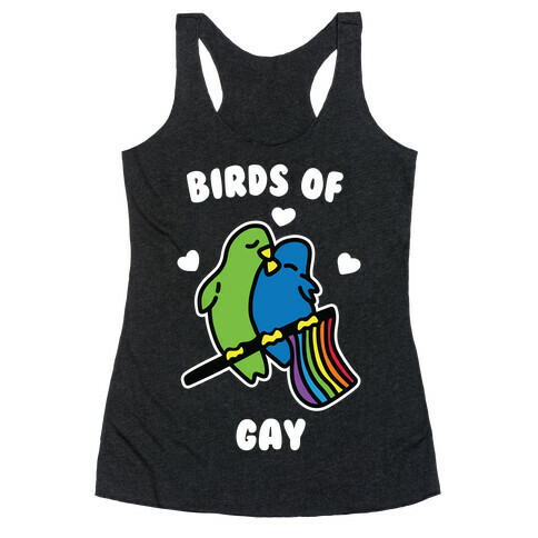 Birds of Gay Racerback Tank Top